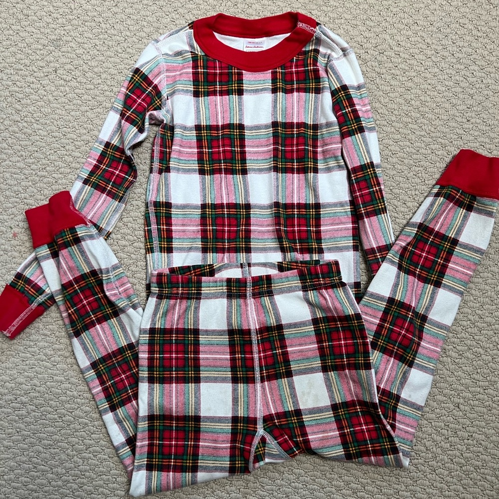 Hanna Anderson Christmas Pajamas Child Size 6-7